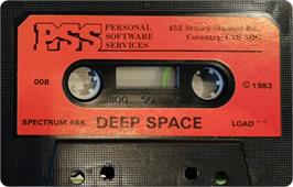 Cartridge artwork for Deep Space on the Sinclair ZX Spectrum.