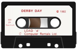 Cartridge artwork for Derby Day on the Sinclair ZX Spectrum.