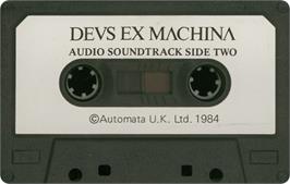 Cartridge artwork for Deus Ex Machina on the Sinclair ZX Spectrum.