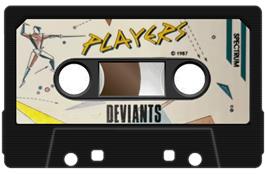 Cartridge artwork for Deviants on the Sinclair ZX Spectrum.