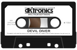 Cartridge artwork for Devil Diver on the Sinclair ZX Spectrum.