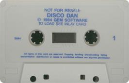 Cartridge artwork for Disco Dan on the Sinclair ZX Spectrum.