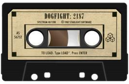 Cartridge artwork for Dogfight 2187 on the Sinclair ZX Spectrum.