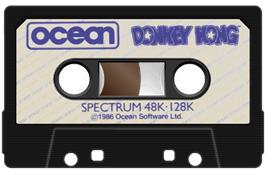 Cartridge artwork for Donkey Kong on the Sinclair ZX Spectrum.