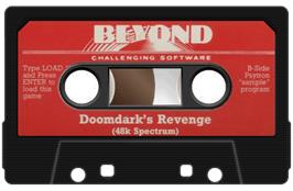 Cartridge artwork for Doomdark's Revenge on the Sinclair ZX Spectrum.