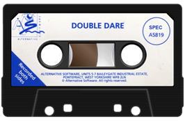 Cartridge artwork for Double Dare on the Sinclair ZX Spectrum.