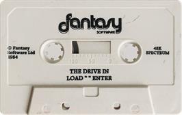 Cartridge artwork for Drive-in, The on the Sinclair ZX Spectrum.