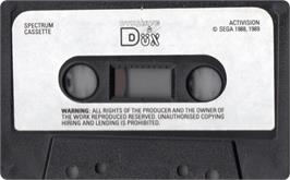 Cartridge artwork for Dynamite Düx on the Sinclair ZX Spectrum.