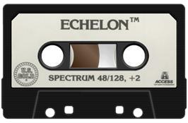 Cartridge artwork for Echelon on the Sinclair ZX Spectrum.