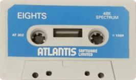 Cartridge artwork for Eights on the Sinclair ZX Spectrum.