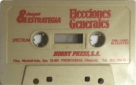 Cartridge artwork for Elecciones Generales on the Sinclair ZX Spectrum.