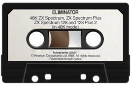 Cartridge artwork for Eliminator (Alternative Software) on the Sinclair ZX Spectrum.