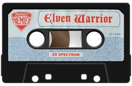 Cartridge artwork for Elven Warrior on the Sinclair ZX Spectrum.