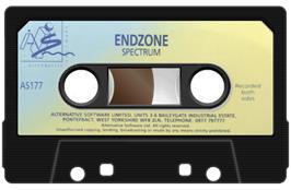 Cartridge artwork for Endzone on the Sinclair ZX Spectrum.