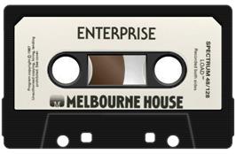 Cartridge artwork for Enterprise on the Sinclair ZX Spectrum.