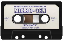 Cartridge artwork for Equinox on the Sinclair ZX Spectrum.