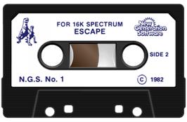 Cartridge artwork for Escape! on the Sinclair ZX Spectrum.