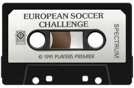 Cartridge artwork for European Soccer Challenge on the Sinclair ZX Spectrum.
