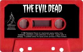 Cartridge artwork for Evil Dead, The on the Sinclair ZX Spectrum.