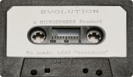 Cartridge artwork for Evolution on the Sinclair ZX Spectrum.