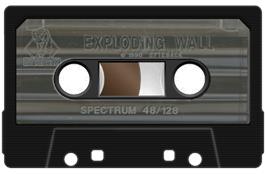 Cartridge artwork for Exploding Wall on the Sinclair ZX Spectrum.