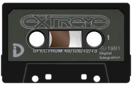 Cartridge artwork for Extreme on the Sinclair ZX Spectrum.
