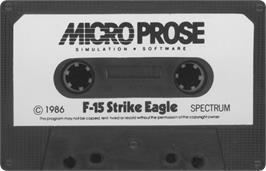 Cartridge artwork for F-15 Strike Eagle on the Sinclair ZX Spectrum.