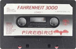 Cartridge artwork for Fahrenheit 3000 on the Sinclair ZX Spectrum.