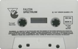 Cartridge artwork for Falcon: The Renegade Lord on the Sinclair ZX Spectrum.