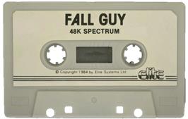 Cartridge artwork for Fall Guy on the Sinclair ZX Spectrum.