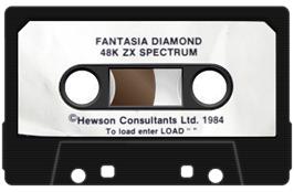 Cartridge artwork for Fantasia Diamond on the Sinclair ZX Spectrum.
