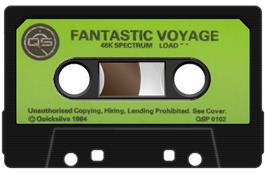 Cartridge artwork for Fantastic Voyage on the Sinclair ZX Spectrum.