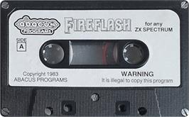 Cartridge artwork for Fireflash on the Sinclair ZX Spectrum.