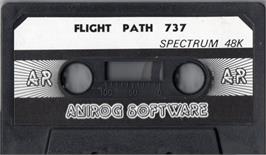Cartridge artwork for Flight Path 737 on the Sinclair ZX Spectrum.