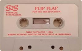 Cartridge artwork for Flip Flap on the Sinclair ZX Spectrum.