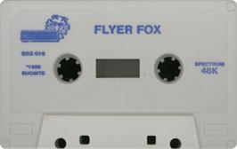 Cartridge artwork for Flyer Fox on the Sinclair ZX Spectrum.