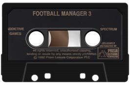 Cartridge artwork for Football Manager 3 on the Sinclair ZX Spectrum.