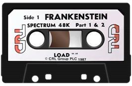 Cartridge artwork for Frankenstein on the Sinclair ZX Spectrum.