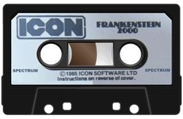 Cartridge artwork for Frankenstein 2000 on the Sinclair ZX Spectrum.