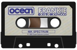 Cartridge artwork for Frankie Goes To Hollywood on the Sinclair ZX Spectrum.