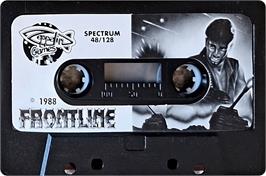 Cartridge artwork for Front-line on the Sinclair ZX Spectrum.