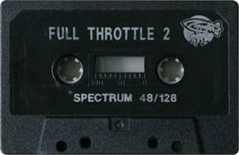Cartridge artwork for Full Throttle 2 on the Sinclair ZX Spectrum.