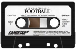 Cartridge artwork for GFL Championship Football on the Sinclair ZX Spectrum.