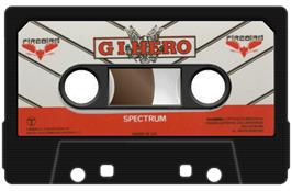Cartridge artwork for GI Hero on the Sinclair ZX Spectrum.