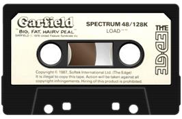 Cartridge artwork for Garfield: Big, Fat, Hairy Deal on the Sinclair ZX Spectrum.