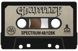 Cartridge artwork for Gauntlet on the Sinclair ZX Spectrum.