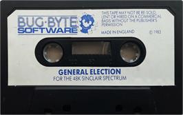 Cartridge artwork for General Election on the Sinclair ZX Spectrum.