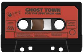 Cartridge artwork for Ghost Town on the Sinclair ZX Spectrum.