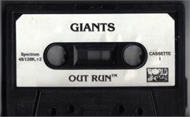 Cartridge artwork for Giants on the Sinclair ZX Spectrum.