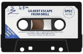 Cartridge artwork for Gilbert - Escape From Drill on the Sinclair ZX Spectrum.